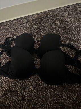Women’s Black Tshirt bra 2 pack